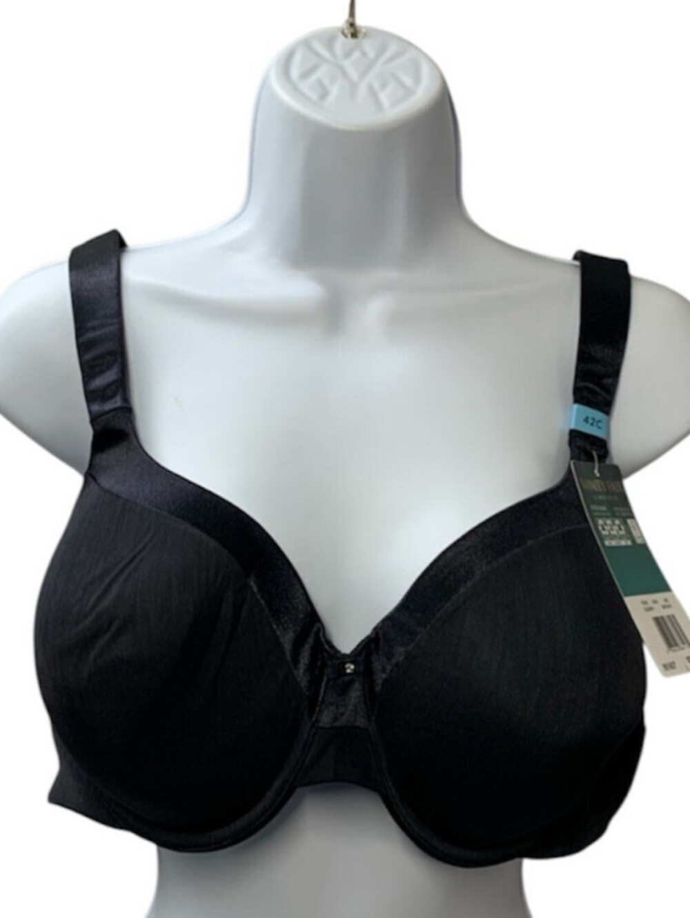 Vanity Fair Illumination Zoned In Support Full Figure Underwire Bra Black 42C